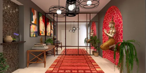 Indian Style Hallway