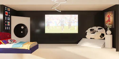 quarto para amantes do esporte