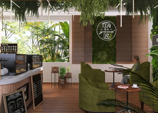 cafe rainforest Design Rendering