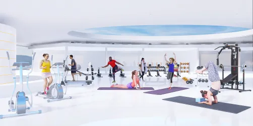 semi-outdoor gym