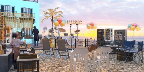 Jazz music 🎶 by the sea 