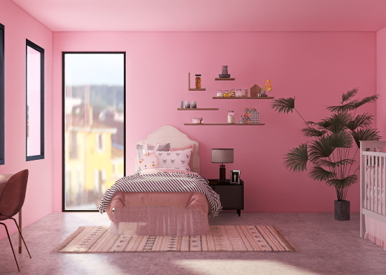 Pink room💗💞 Design Rendering