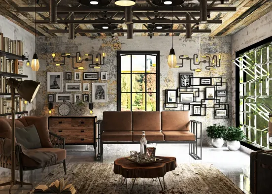 # "Eleganza Industriale e Calore Rustico"
 Renderização de Design