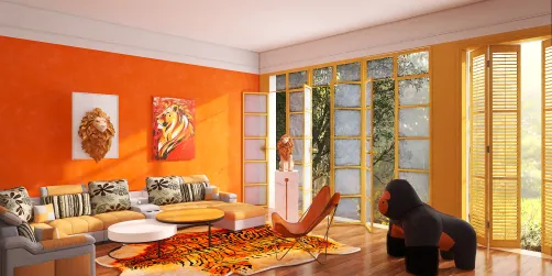 African living room inspo