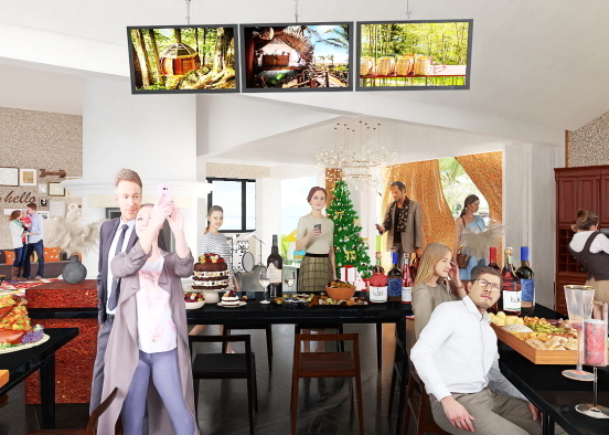Famgiving Party Design Rendering