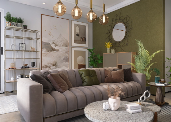 Mom’s dream living room 🌱 Design Rendering