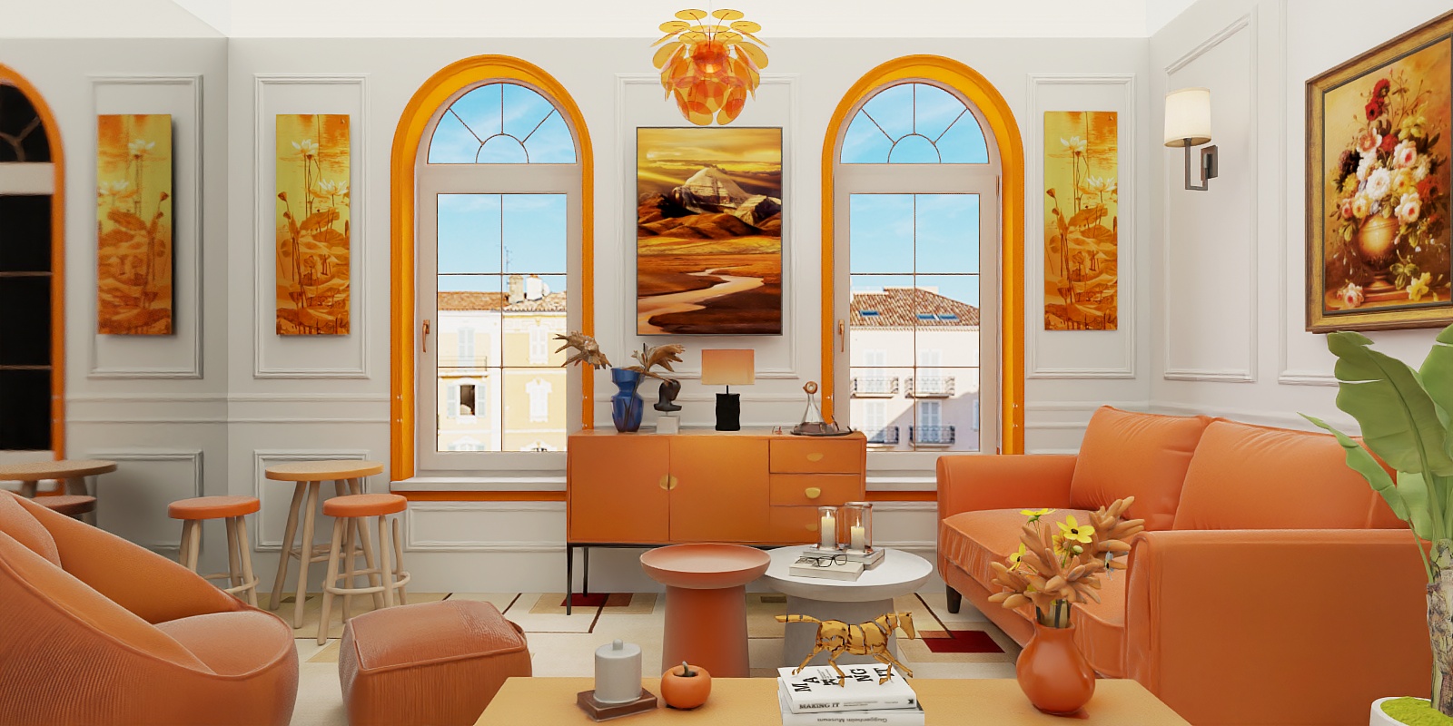 Warm Embrace of Orange