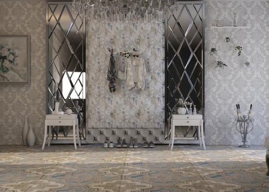 The hallway makes the first impression  Design Rendering