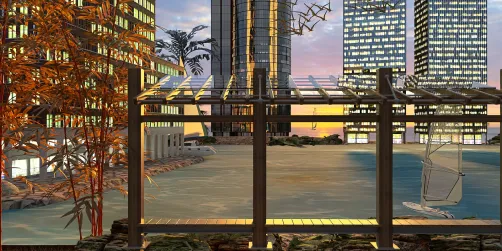 Edificios sobre el agua 