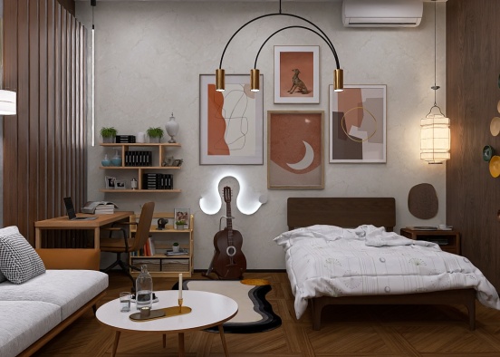 A teenage bedroom...😀🫴🏻 Design Rendering