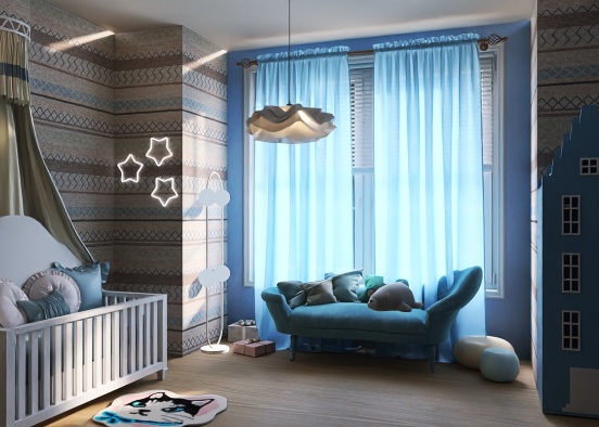 Baby boy room 🩵💙 Design Rendering