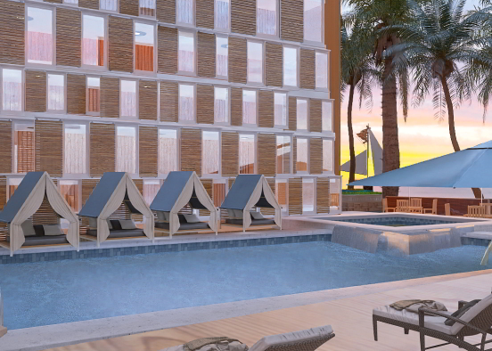 5 Star Beachfront Resort  Design Rendering