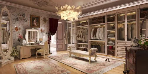 cute vintage style dress room