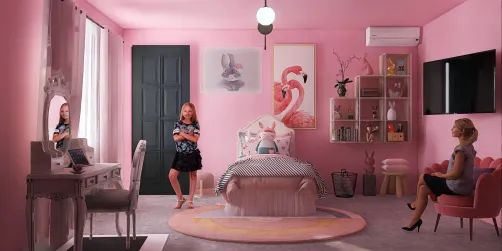 pink room for children 