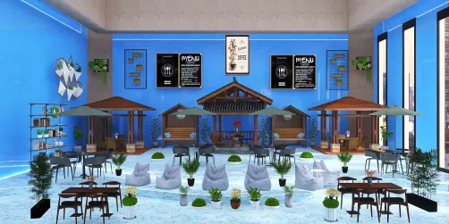 a garden Cafe