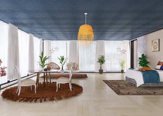 Boho by the sea Design Rendering