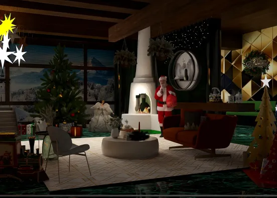 # Warm Christmas Wishes Renderização de Design