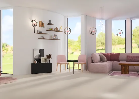 Living room for Joint family 💕 Design Rendering
