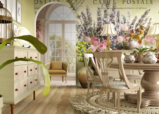# Tea Time for Mothers Renderização de Design