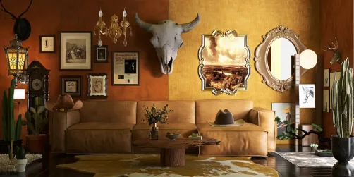 Western Cowboy Living Room