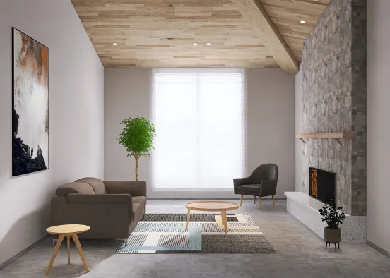 Sala de estar 💜 Design Rendering