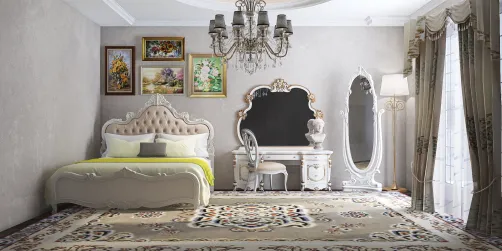 rococo style teen room.