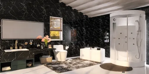 un baño elegante