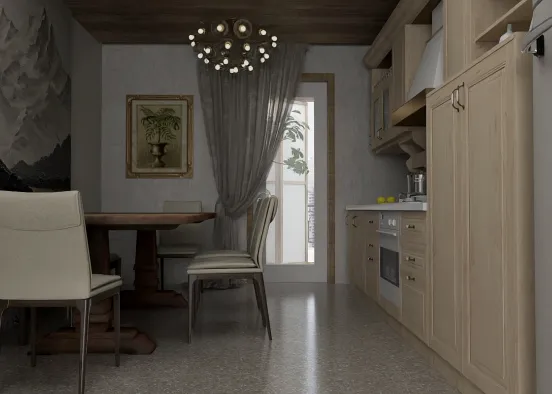 # la mia cucina per te mamy🍲☕✨ Renderização de Design