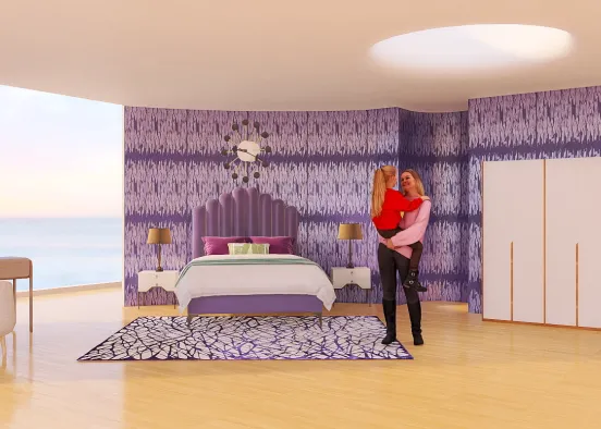 purple bedroom 💜💜💜 Design Rendering