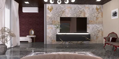 Earthy tones royal room interior