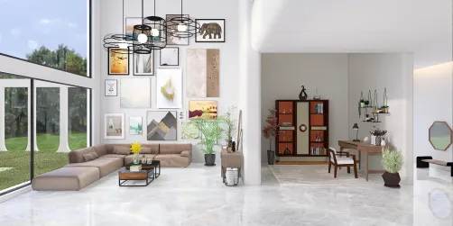 livingroom, studyroom, hallway 