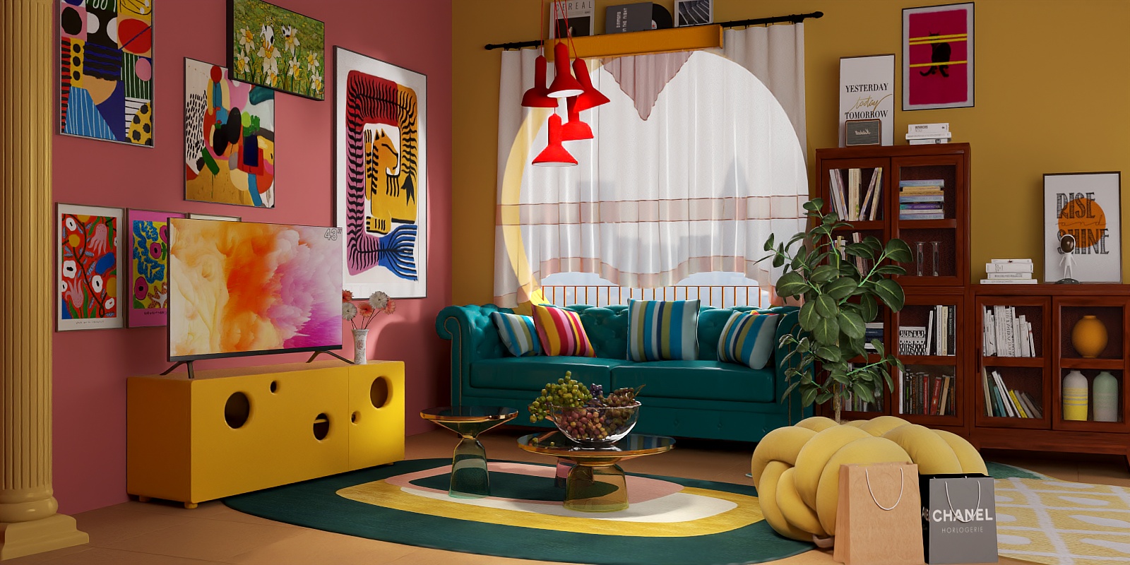 Maximalist living room 