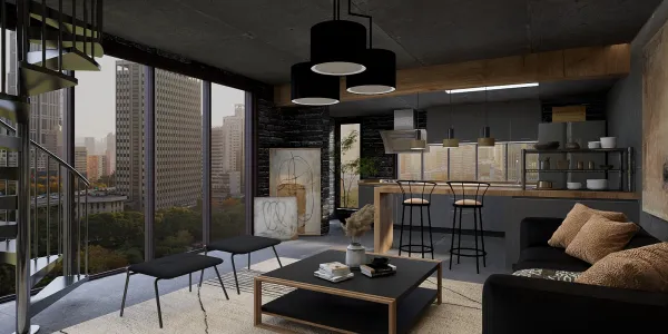 Industrial view loft 