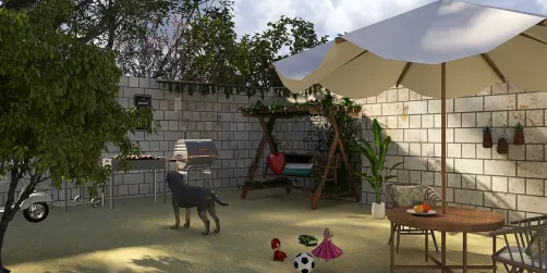 A backyard in Palestine