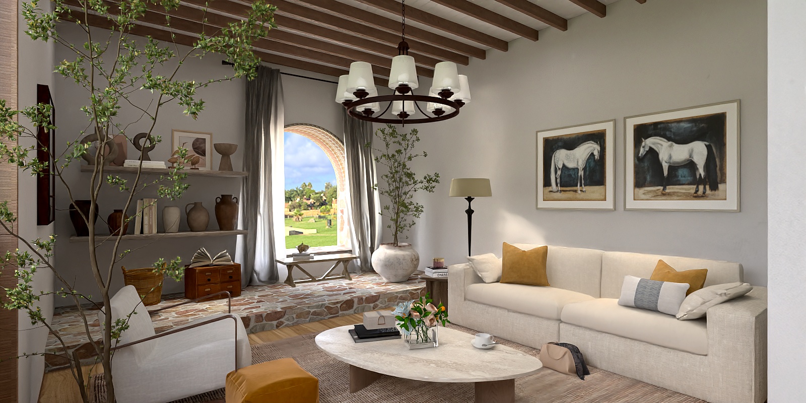 Modern Spanish Living Room