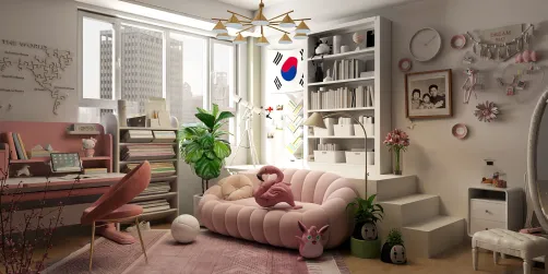 a resting room in the attic