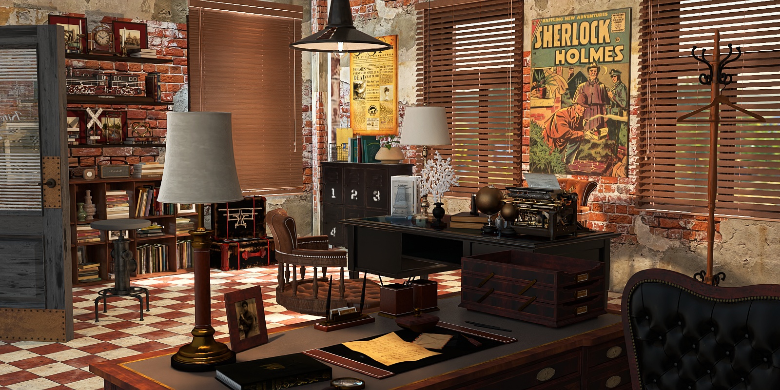 Retro Detective Office 🕵️‍♂️ 