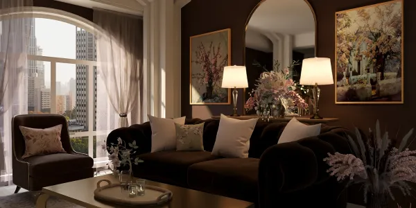 Elegance in Brown and Pink