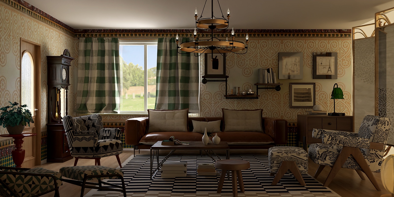 Decoração trazendo uma atmosfera antiga e confortável!