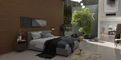 Bedroom, living room, dining room & kitchen 