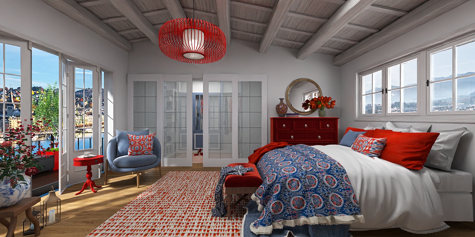 Polish inspired bedroom 