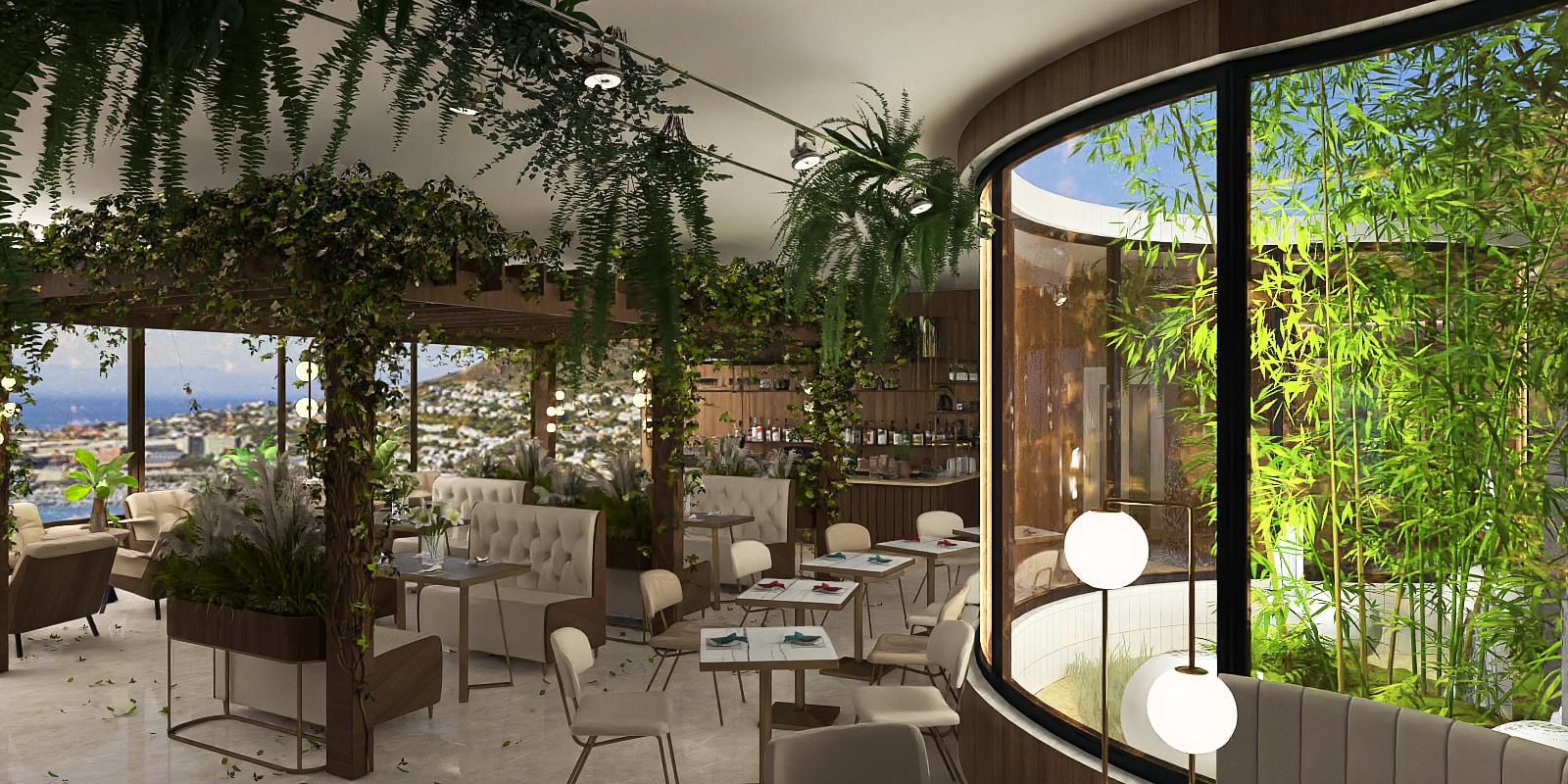 Retro Sky Restaurant (5 Pics/ Perspectives)