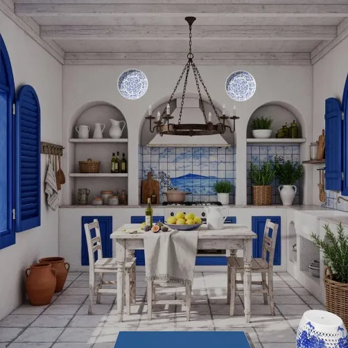 Azure Hearth: Original Design by Teresa Martin 25