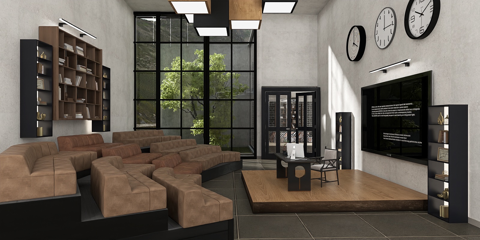 A classroom at a private university 📚