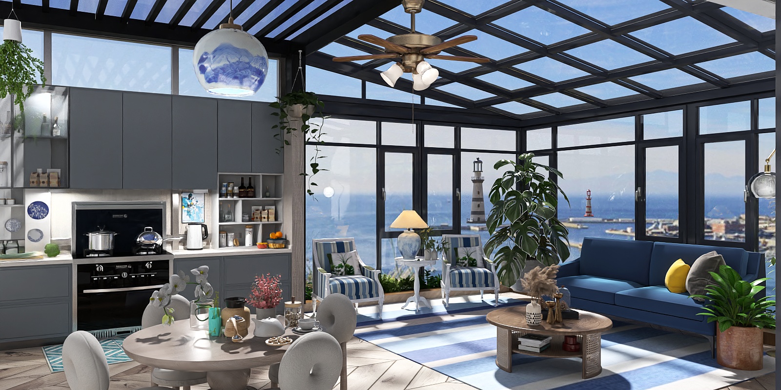 Mediterranean Blue coast 