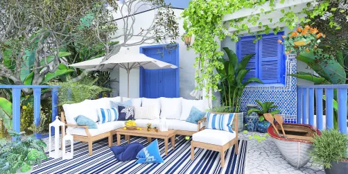 Um espaço fresco, arejado, cores alegres e conforto!