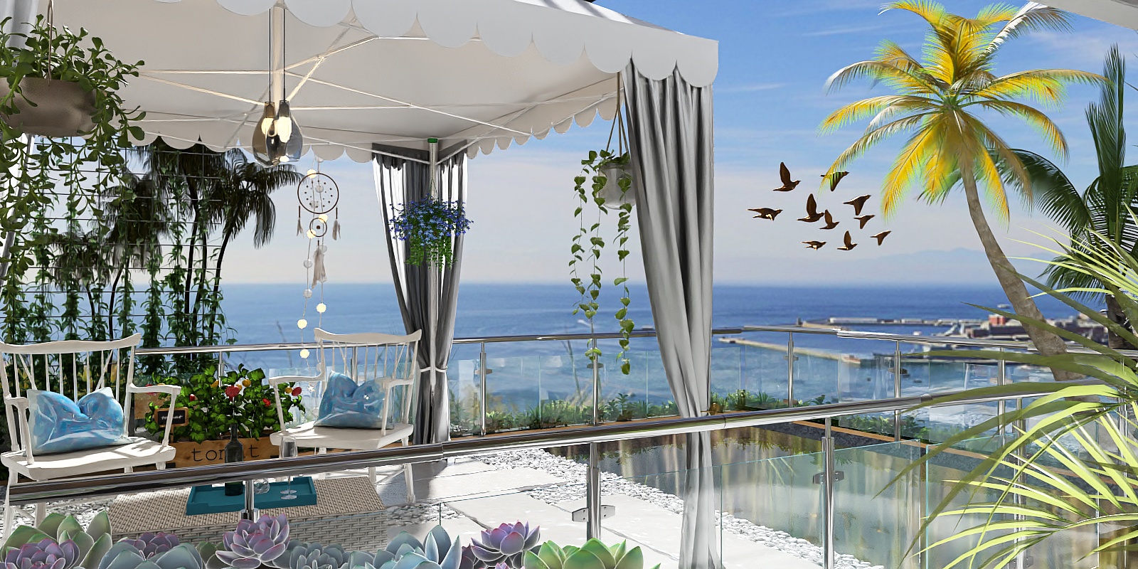 💜 Ático con pequeña piscina 💜🌴