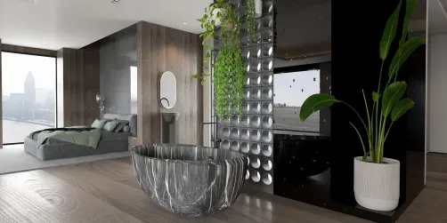 Luxurious hotel suite 