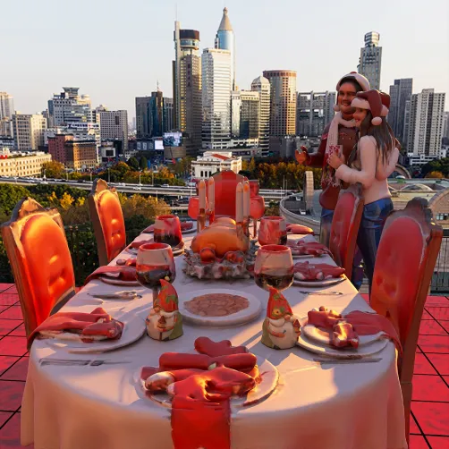 A Joyful Christmas Dinner