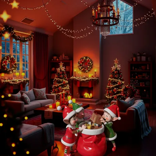 A Cozy Christmas Scene